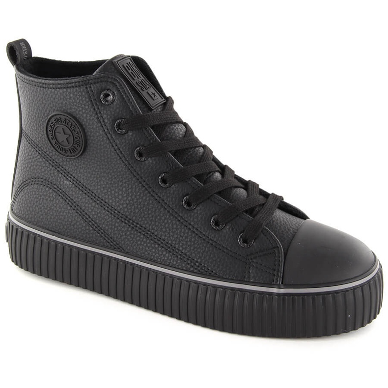 Isolierte schwarze High-Top-Sneaker Big Star OO274790