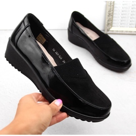 Bequeme Damen-Slipper mit Gummizug, schwarz T.Sokolski J23-323