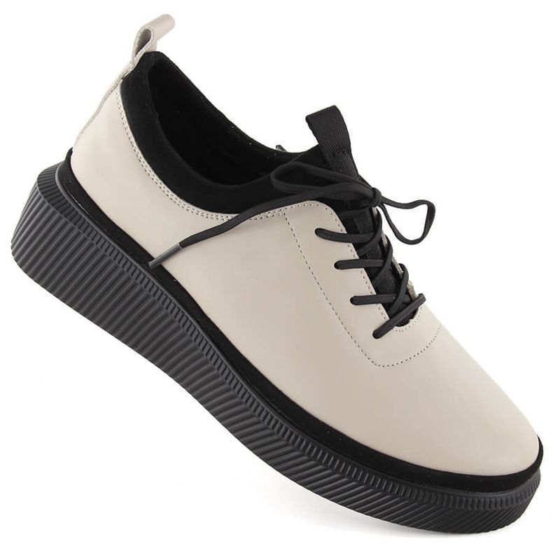 Damen-Slipper aus beigem Leder von T.Sokolski J23-705