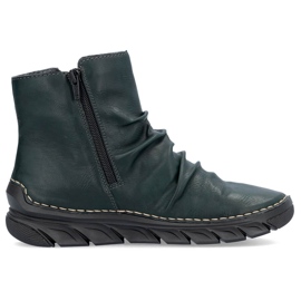 Grüne isolierte Damenstiefel Rieker 55052-54