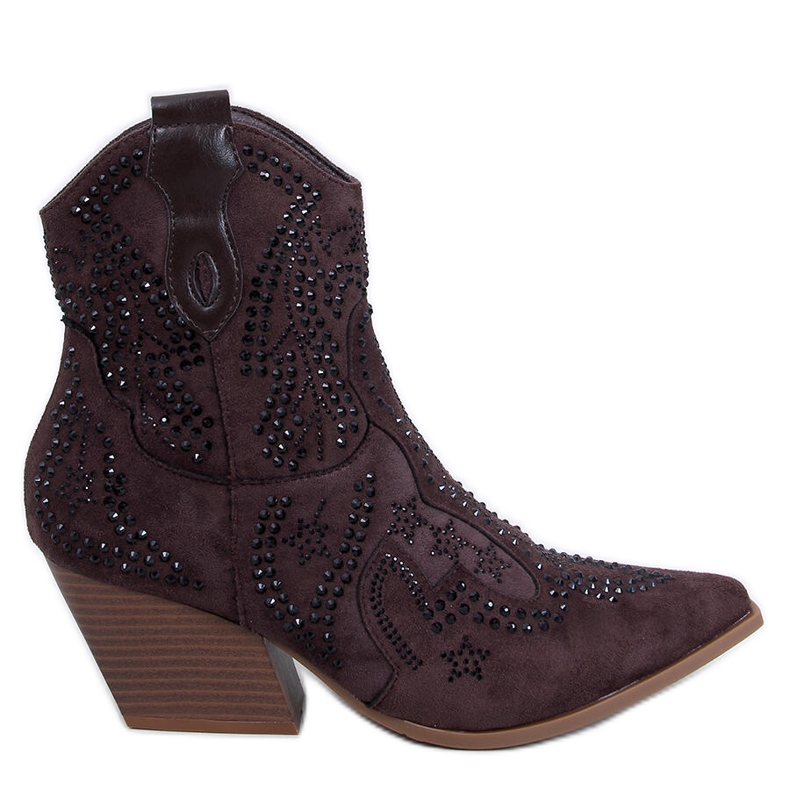 Lorenzo Brown Cowboystiefel mit Steinen braun