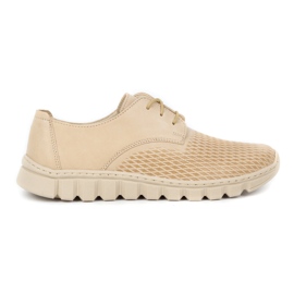 WASAK Damen-Lederschuhe 0682W, creme beige