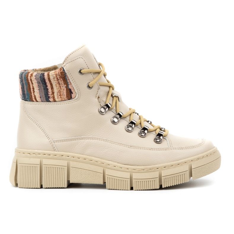 WASAK Damen-Winterstiefeletten aus Leder 0698W, Beige