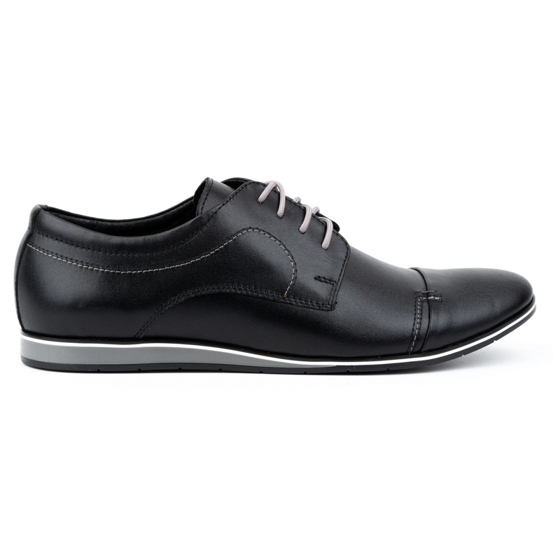 Olivier Elegante Herren-Lederschuhe 276LU, schwarz
