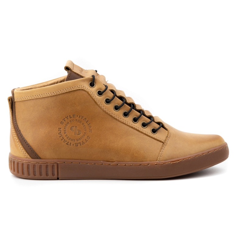 Polbut Isolierte Herren-Lederstiefeletten 2122 braun