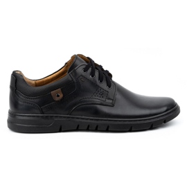 Kampol Herren-Freizeitschuhe aus Leder 57KAM, schwarz