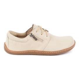 Olivier Minimalistische Barfuß-Lederschuhe für Damen 1244, beige