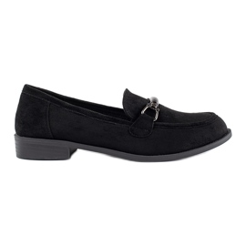 Goodin Klassische schwarze Wildleder-Loafer