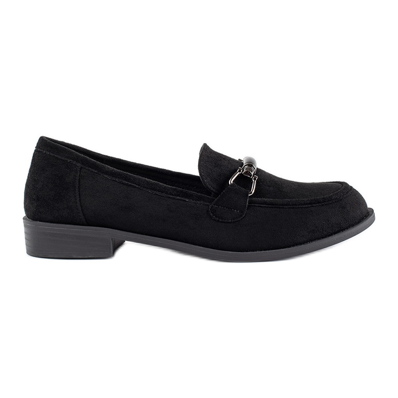 Goodin Klassische schwarze Wildleder-Loafer