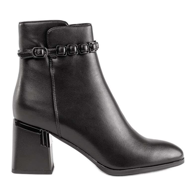 Schwarze, elegante Damenstiefeletten