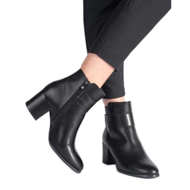 Klassische, elegante schwarze Stiefeletten von Sergio Leone