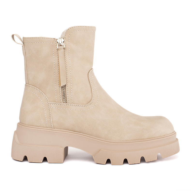 Beige isolierte Damenstiefel von Sergio Leone