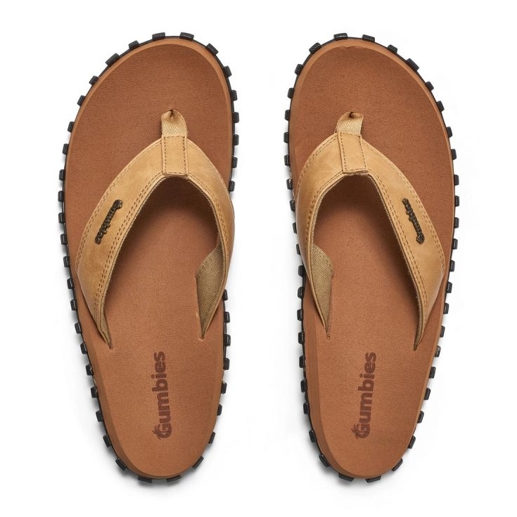 Gumbies Vegovert Flip-Flops Unisex Tan Flip-Flops GU-FFVEG128 braun