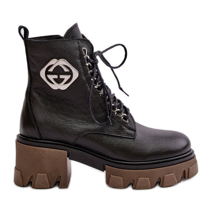 Zazoo 60376 Lederisolierte Reißverschlussstiefel, Schwarz