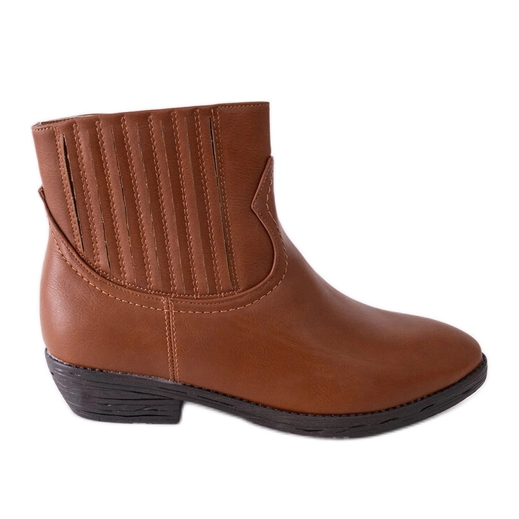Braune isolierte Cowboystiefel von Jolicoeur