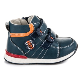 American Club Velcro Booties für einen Jungen blau