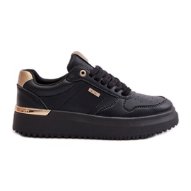 Damen-Sneaker auf der Big Star-Plattform OO274758 HI-POLY System Schwarz