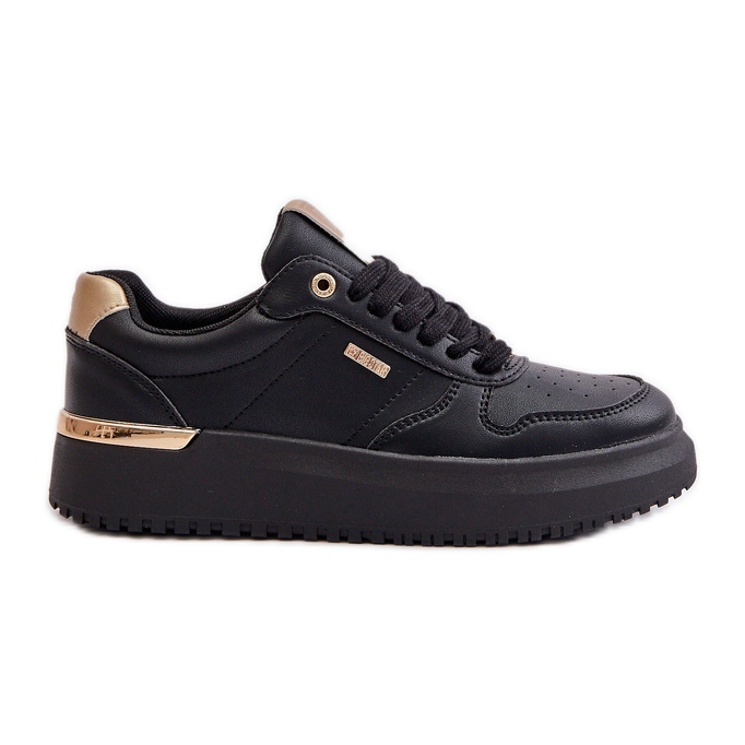Damen-Sneaker auf der Big Star-Plattform OO274758 HI-POLY System Schwarz