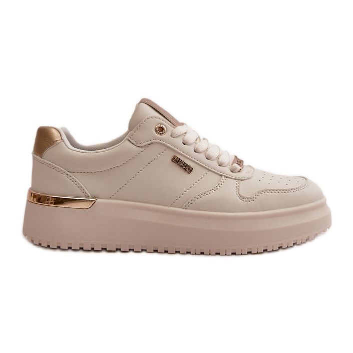 Damen-Sneaker auf der Big Star-Plattform OO274757 HI-POLY System Weiß