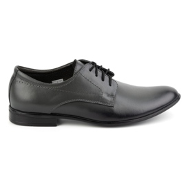 Olivier Formale Herren-Lederschuhe 292lu grau