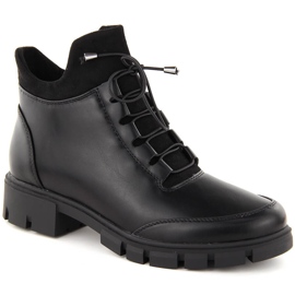 Schwarze isolierte Damenstiefeletten Jezzi RMR23123-1