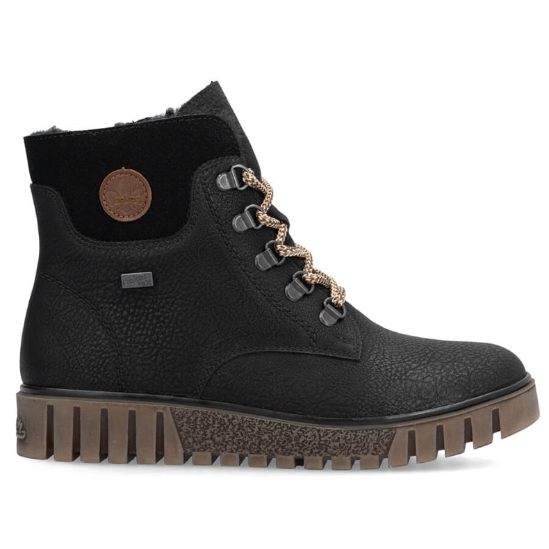 Wasserdichte Damenstiefel in Schwarz Rieker Y3433-00