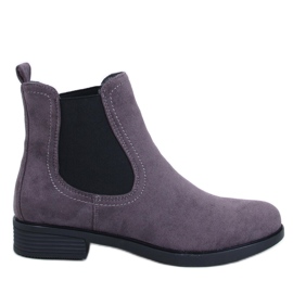 Chelsea-Stiefel aus Wildleder mit Terra Grey-Gummi grau