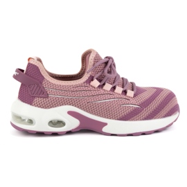 URGENT 250/S1 Damen-Arbeitsschuhe mit Zehenschutzkappe aus Verbundwerkstoff rosa