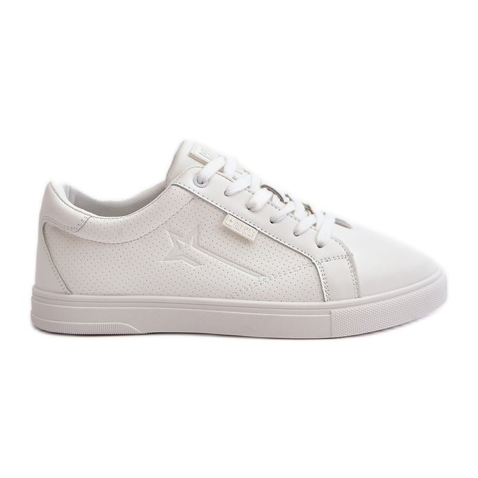 Herren-Sneaker aus Öko-Leder Big Star OO174020 Hi-Poly System Weiß