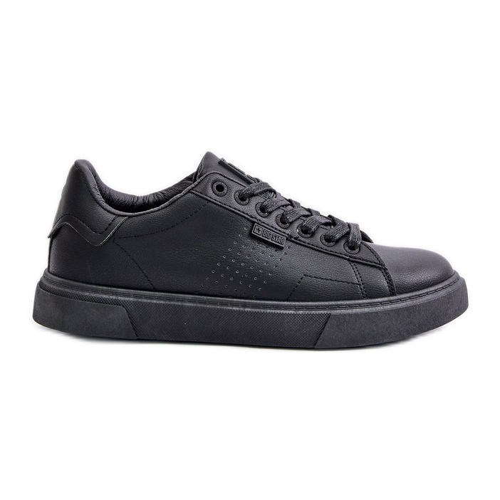 Herren-Sneaker aus Öko-Leder Big Star OO174117 Schwarz