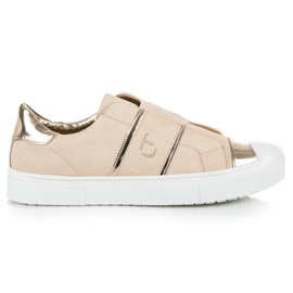 Betler Schlangenturnschuhe auf der Plattform rosa