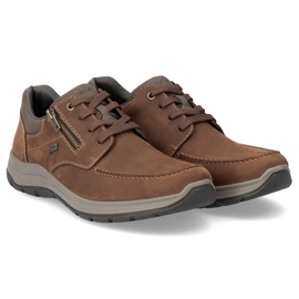 Herren-Freizeitschuhe aus Leder, braun, Rieker 03601-22