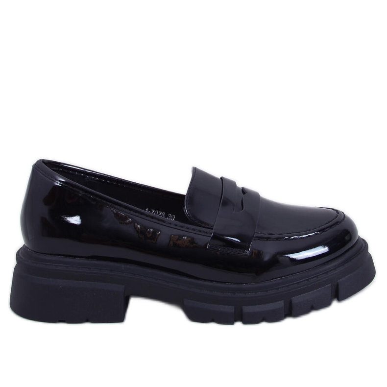 Gladieu Schwarze Lack-Loafer