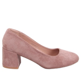 Fredette Khaki Pumps mit bequemem Absatz beige