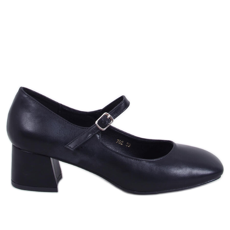 Mary Jane Kelsey Schwarze Pumps mit hohem Absatz