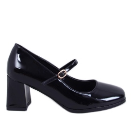Maddoi Schwarze Lack-High-Heel-Pumps