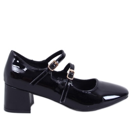 Mary Jane Kerley Schwarze Pumps mit hohen Absätzen