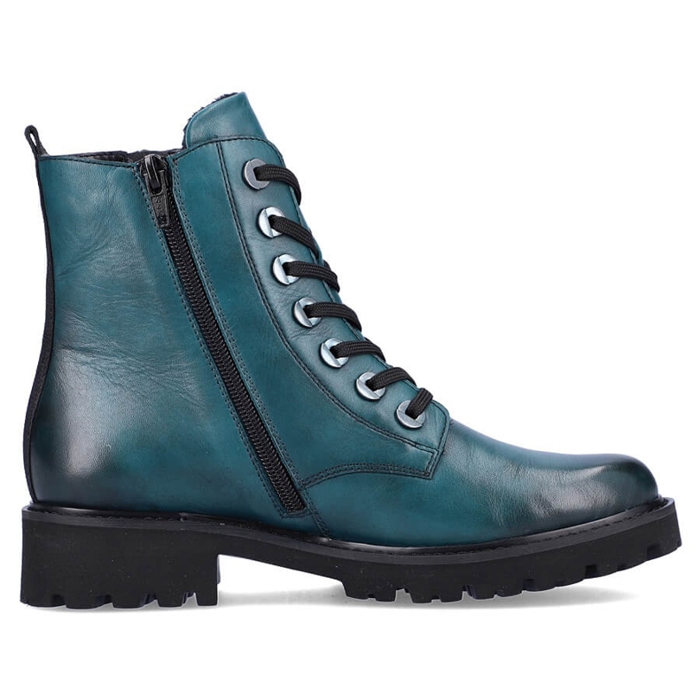 Isolierte Damen-Lederstiefel, blau Remonte D8671-12