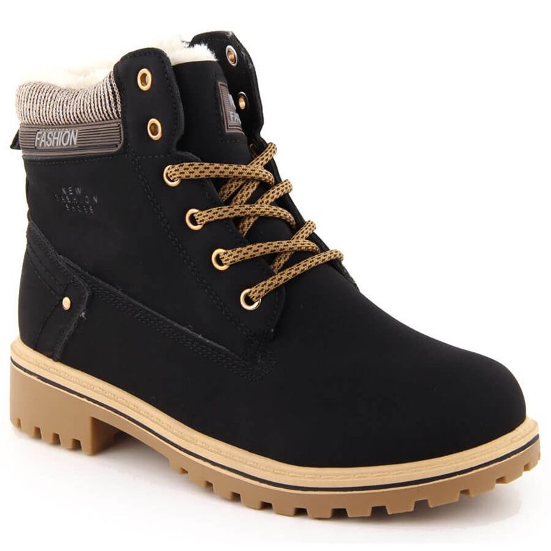 Schwarze Damenstiefel Potocki 97301