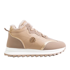 Beige isolierte hohe Sneakers von Mikaela