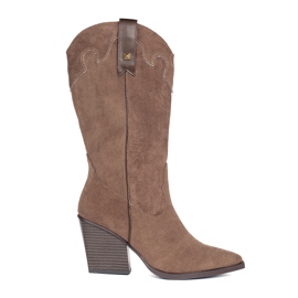 Seastar Braune Cowboystiefel für Damen aus Wildleder Seastar Braune Cowboystiefel für Damen aus Wildleder