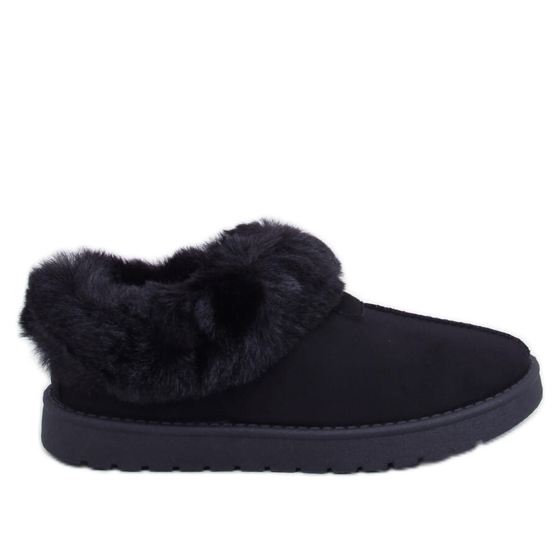 Kurze Emus-Hose mit schwarzem Fraley-Fellbesatz