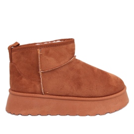 Rodmans Camel kurze Plateauschuhe braun