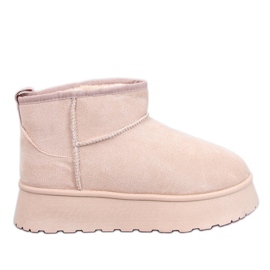 Rodmans Beige kurze Plateauschuhe