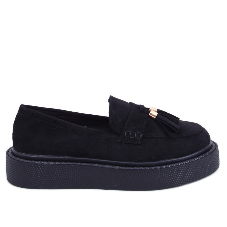 Trinity Black Plateau-Loafer mit Fransen schwarz