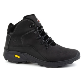 KOMODO Herren-Winterstiefel aus Leder 903K Schwarz