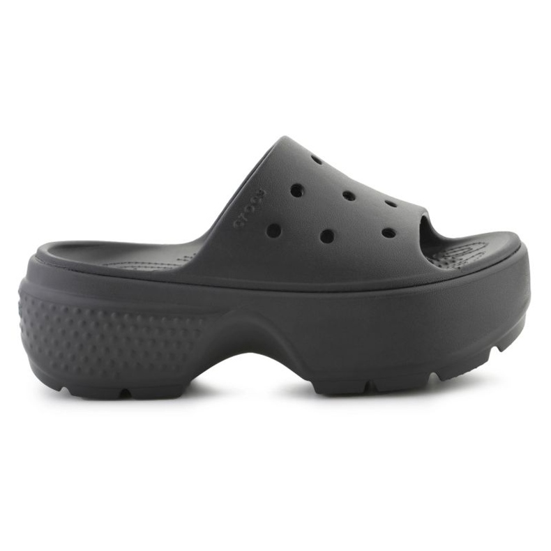Crocs Stomp Slide 209346-001 Flip-Flops schwarz