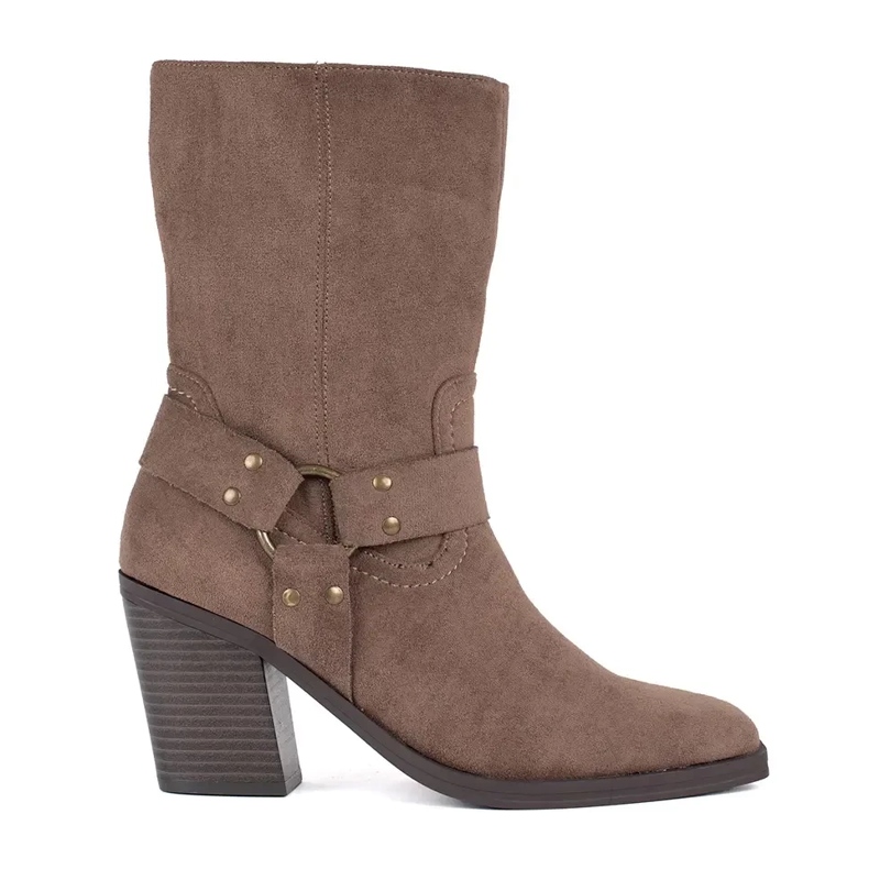 Seastar Dunkelbeige Stiefeletten aus Wildleder