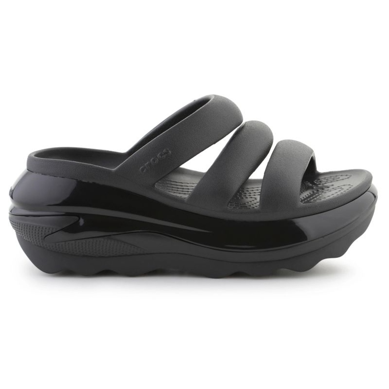 Crocs Mega Crush Triple Strap 209842-001 Flip-Flops schwarz