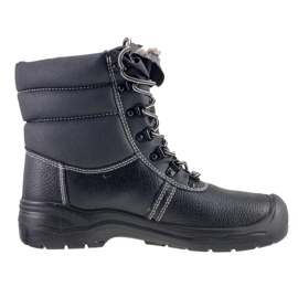 Herrenschuhe Winterhohe Schneestiefel Urgent 112 ob ohne Spitze schwarz